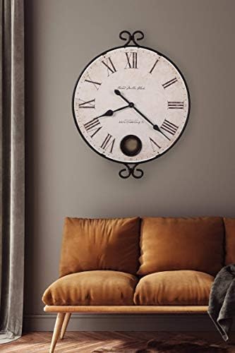 Howard Miller Magdalen Wall Clock – Exquisite Antique Decorative Analog Clock with Quartz Movement, Perfect for Room Decor, Bedroom Decor, Kitchen Clock, Office Wall Decor & Farmhouse Charm