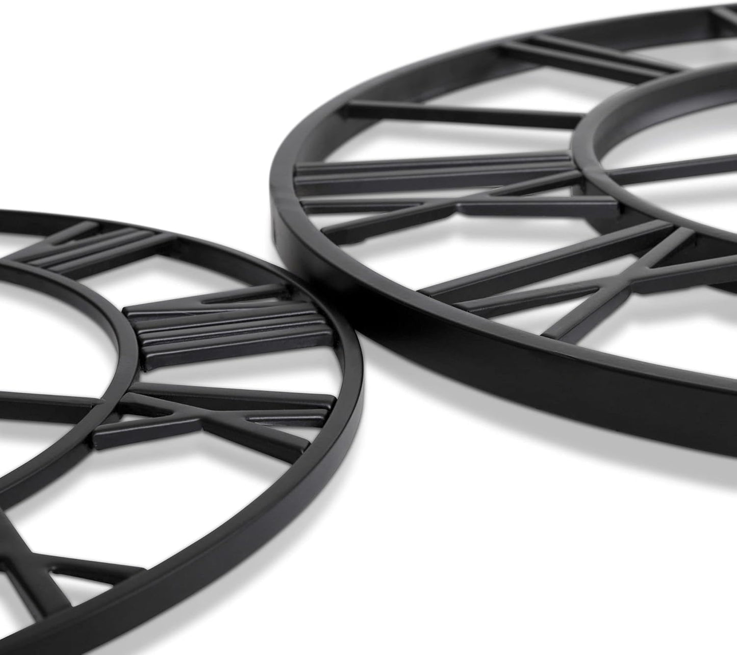 CLXEAST 30 Inch Large Wall Clock Modern, Oversized Roman Numeral Decorative Black Metal Wall Clock for Living Room Decor,House Warming Gifts New Home