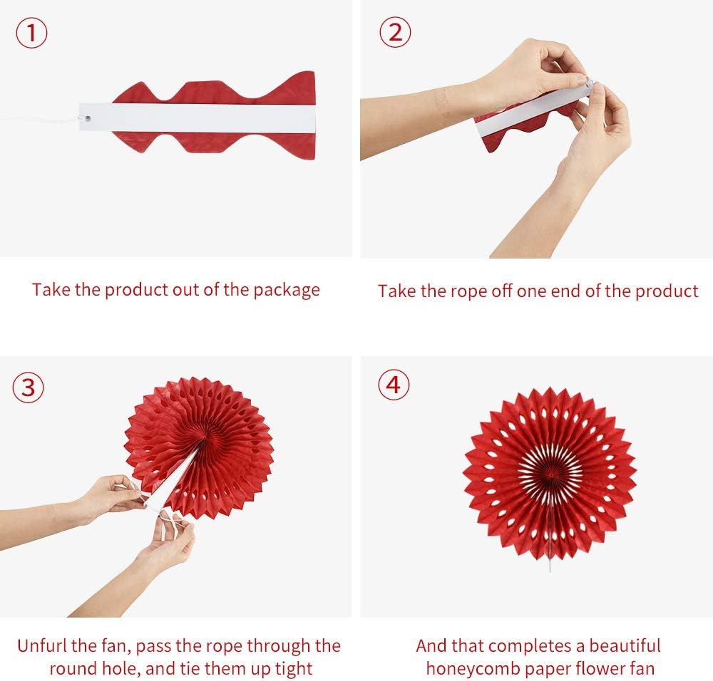 BEISHIDA Black Orange Purple Hanging Honeycomb Round Paper Fans Decoration Set for New Year Baby Shower Halloween Birthday Wedding Photo Booth Backdrops Anniversary Paper Party Supplies 11packs