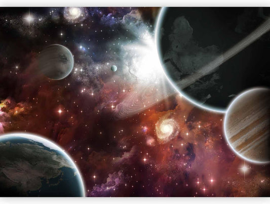 artgeist Wall Mural Cosmos Galaxy 173x124 in - Peel and Stick Self-Adhesive Wallpaper Removable Large Sticker Foil Wall Decor Print Picture Image Design 10110905-32