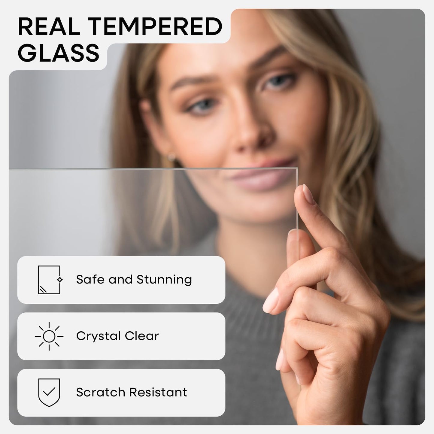 Homeforia 22x28 Poster Frame Black, High End Metal 22 x 28 Large Picture Frames with Mat 18 x 24 for Photo, 22x28 Thin Frame Matted to 18x24 inch Print, 28x22 Frame, Tempered Glass, Wall Kit, Set of 1