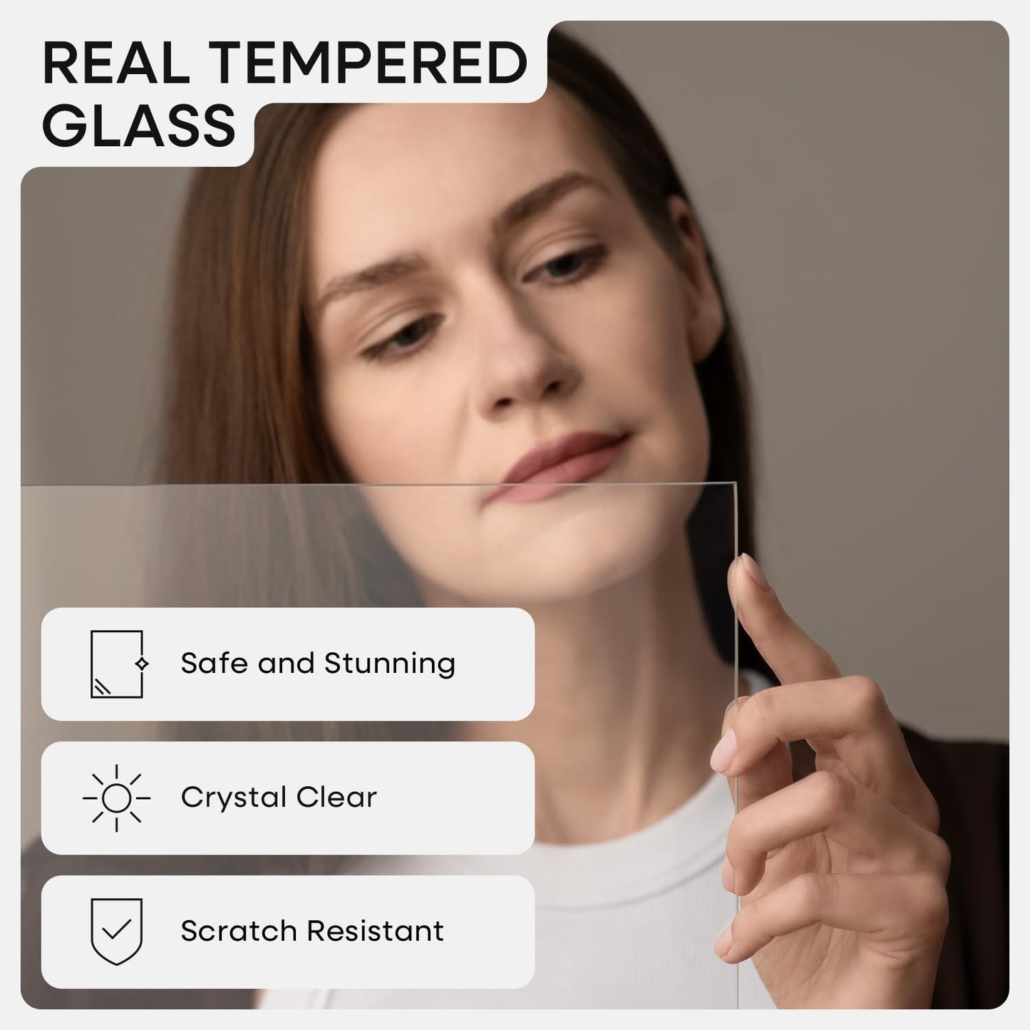 Homeforia A2 Picture Frame Brown, High End Dark Oak 16.5 x 23.4 Wooden Poster Frame Matted to 11.7 x 16.5 Photo, A2 Walnut Wood Frame with Mat A3, 16.5 x 23.5 Frame, Tempered Glass, Wall Kit, Set of 1