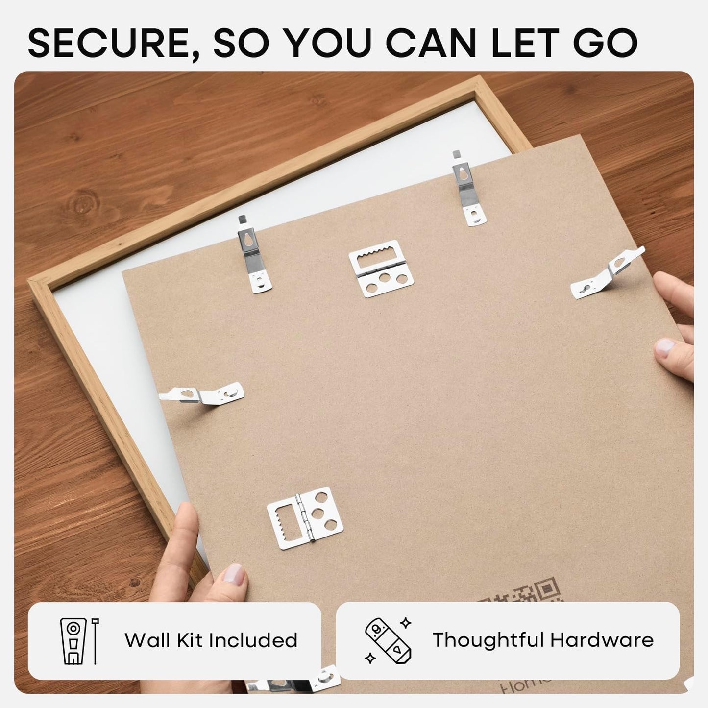 Homeforia 14x22 Picture Frame Wood, High End Natural Oak 14x22 Light Wooden Poster Frame with Mat 12x16, 14 x 22 Frames Matted to 12 x 16 Photo, 22x14 Hanging Frame, Tempered Glass, Wall Kit, Set of 1