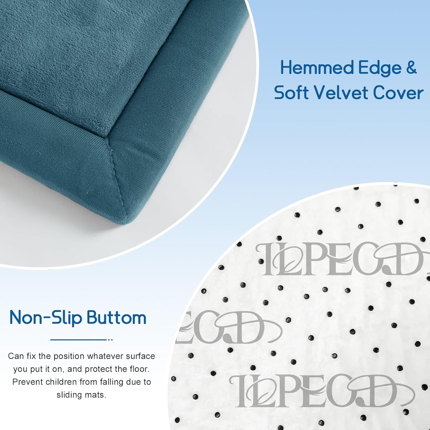 Baby Play Mat for Floor Tummy Time Mat Nursery Rug Muscle Mat Area Rug Playroom Rug Tatami Mat 4'11x3'28" Memory Foam 1.3" Thick Crawling Mat For Babies,Toddlers, Infants, Kids,Floor Mat(Green)