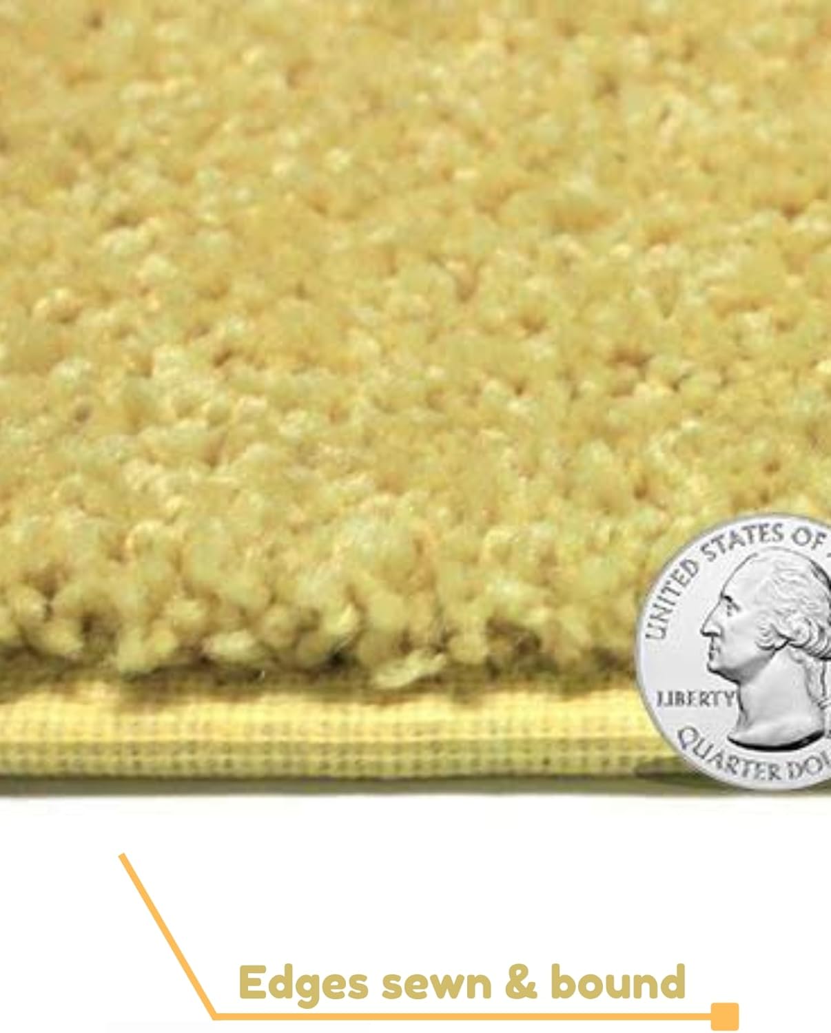 KOECKRITZ Soft and Colorful Kids Classroom Area Rugs (Passes Flammability Pill Test) Many Sizes and Bright Colors to Select from (11' x 11', Lemon)