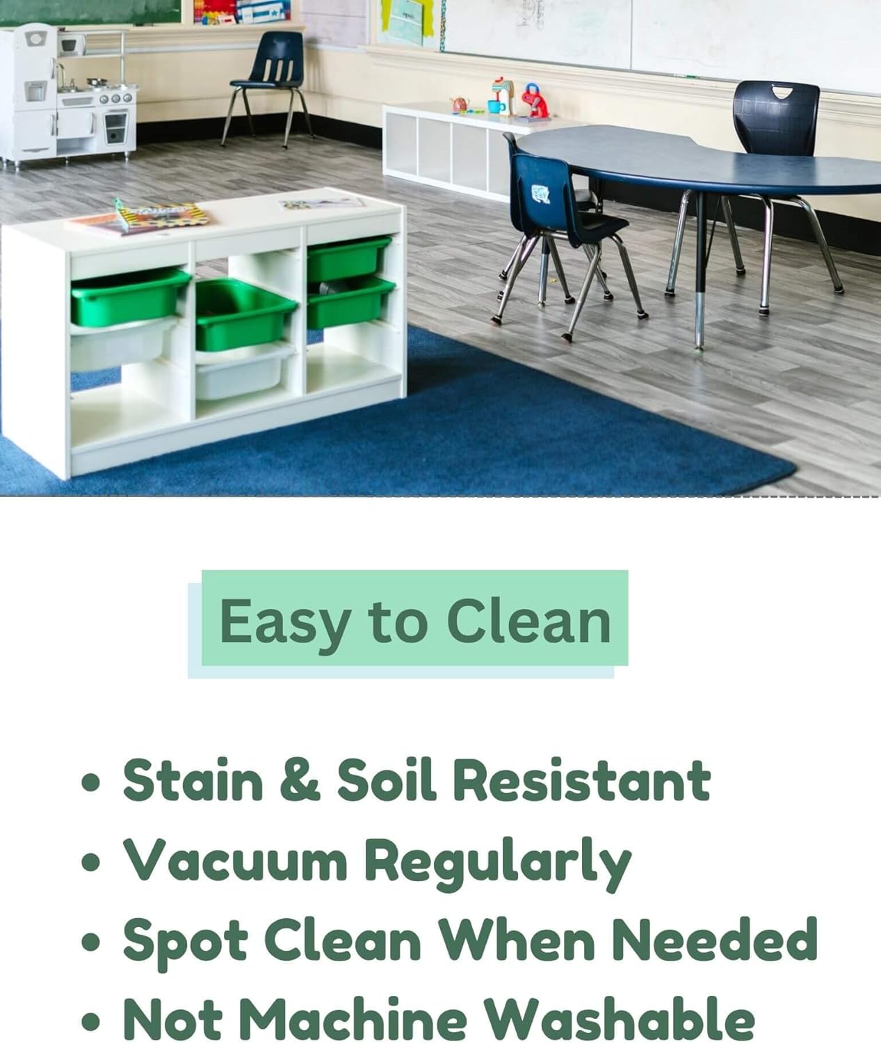 KOECKRITZ Soft and Colorful Kids Classroom Area Rugs (Passes Flammability Pill Test) Many Sizes and Bright Colors to Select from (12' Round, Froggy)