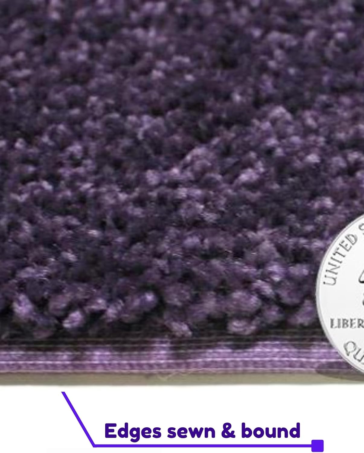 KOECKRITZ Soft and Colorful Kids Classroom Area Rugs (Passes Flammability Pill Test) Many Sizes and Bright Colors to Select from (10' x 10', Eggplant)