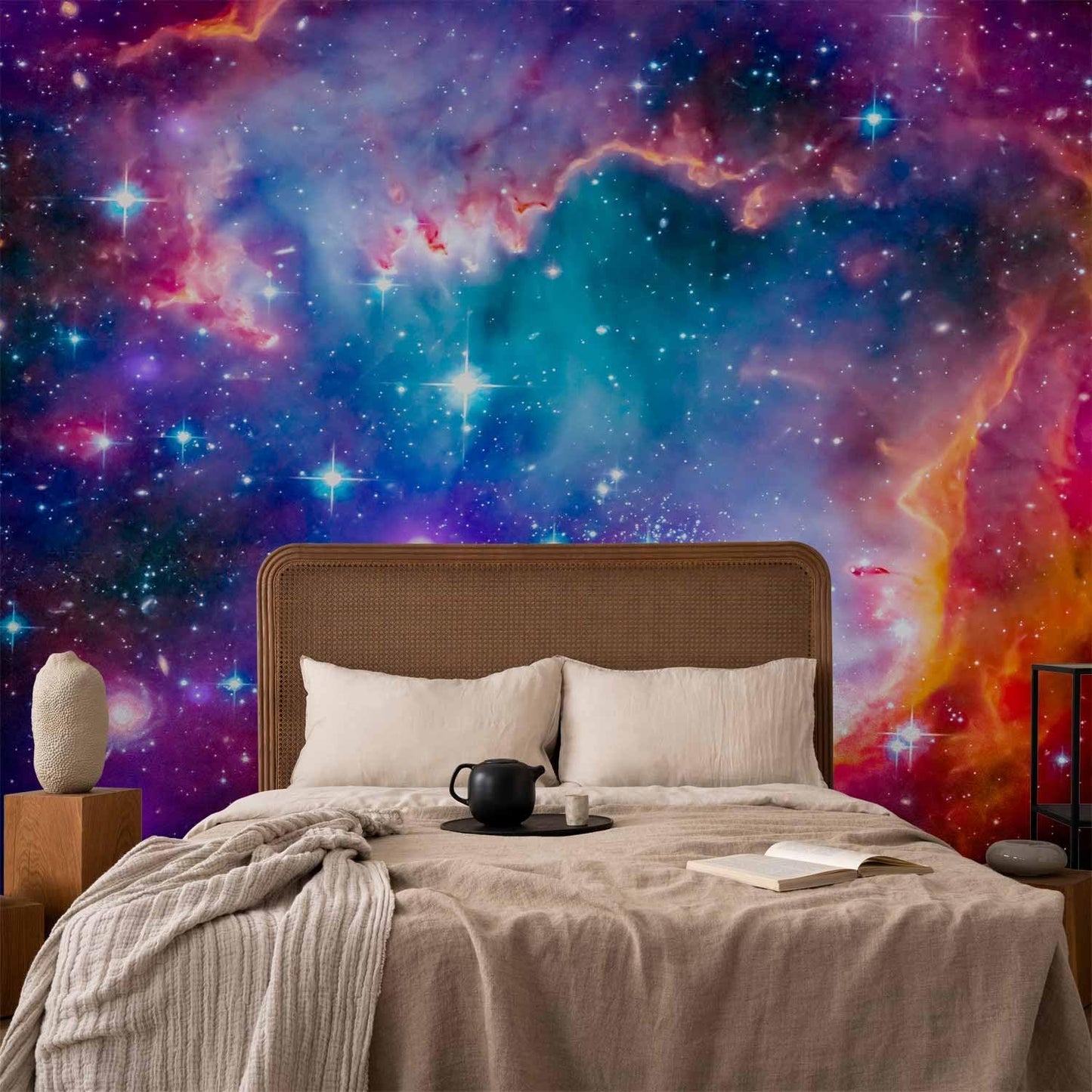 artgeist Wall Mural Abstract 157x110 in - XXL Non-Woven Wallpaper Fleece Wall Decor Photo Print Picture Image Design Abstract Cosmos Sky Star i-G-10010-a-a