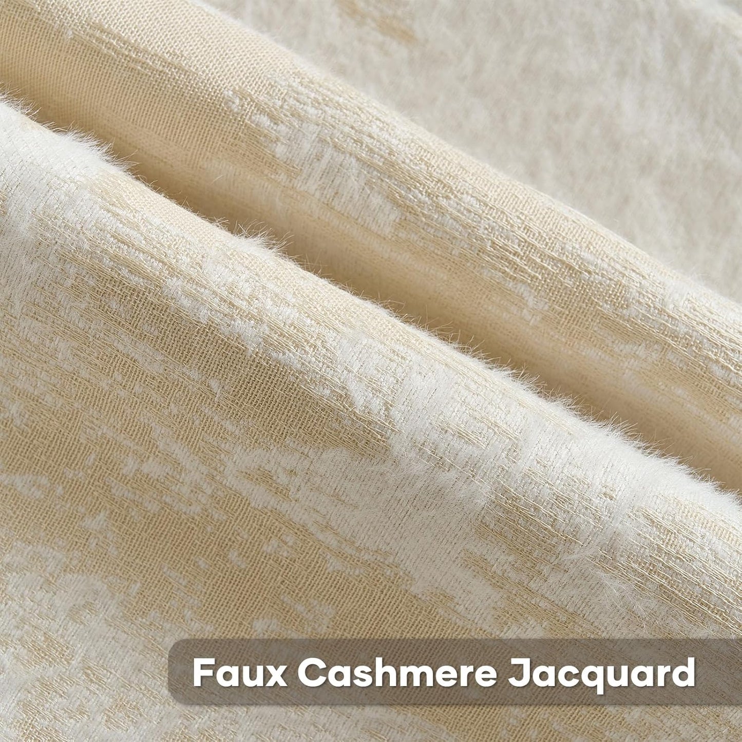 FUTEI Yellow White Decorative Throw Pillow Covers 18x18 Inch Set of 2,Soft Faux Cashmere Jacquard - Textured & Cozy Cushion Case,Modern Home Decor for Couch Bed Living Room