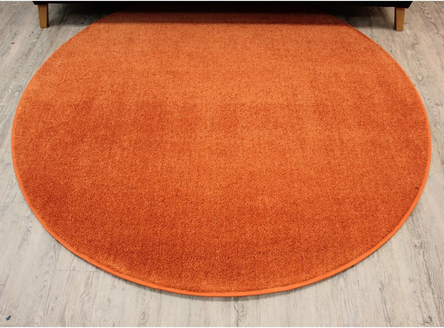 KOECKRITZ Soft and Colorful Kids Classroom Area Rugs (Passes Flammability Pill Test) Many Sizes and Bright Colors to Select from (10' Round, Tangerine)