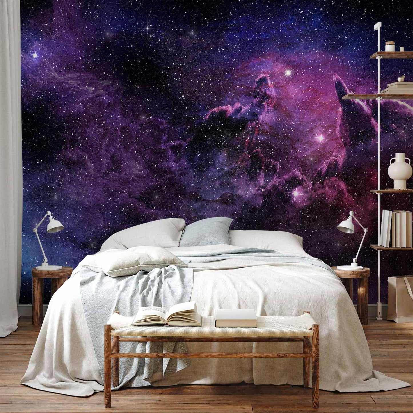 artgeist Premium Wall Mural Cosmos Galaxy 177x124 in - XXL Non-Woven Wallpaper Fleece Wall Decor Photo Print Picture Image Design Home a-C-0022-a-a