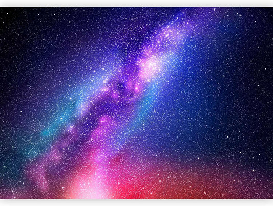 artgeist Wall Mural Galaxy 138x101 in - XXL Non-Woven Wallpaper Fleece Wall Decor Photo Print Picture Image Abstract Space Sky Star Cloud Violet f-C-0487-a-a