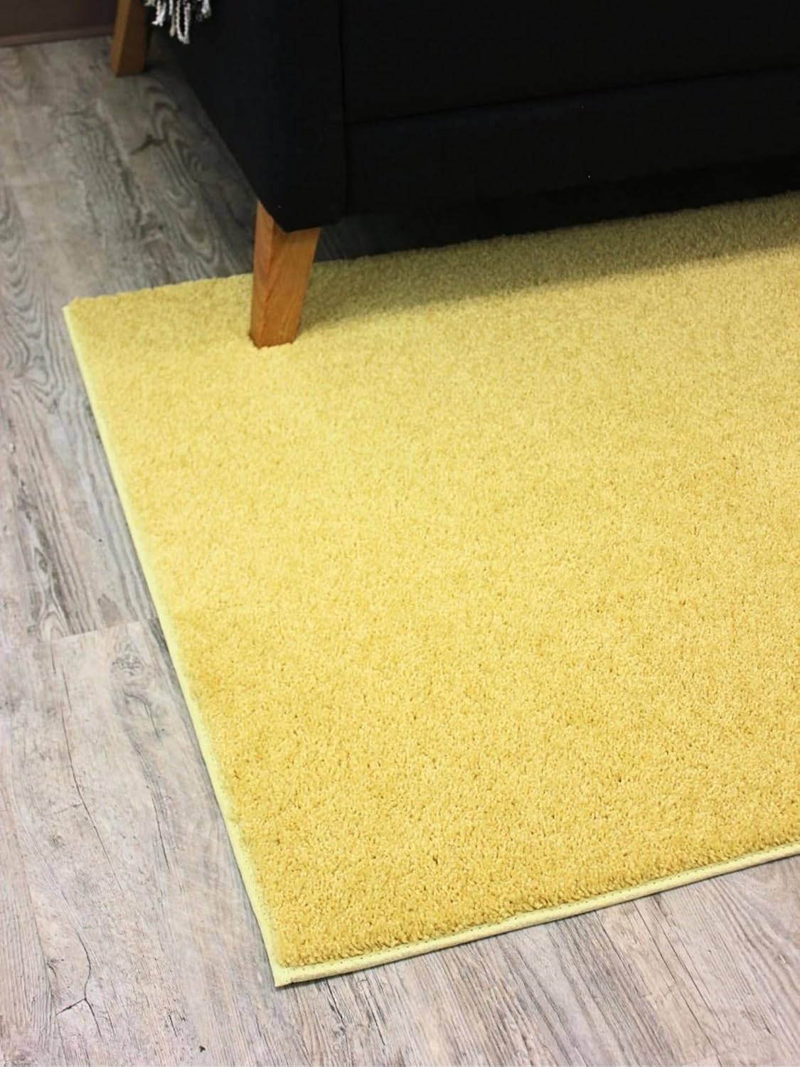 KOECKRITZ Soft and Colorful Kids Classroom Area Rugs (Passes Flammability Pill Test) Many Sizes and Bright Colors to Select from (3' x 12', Lemon)