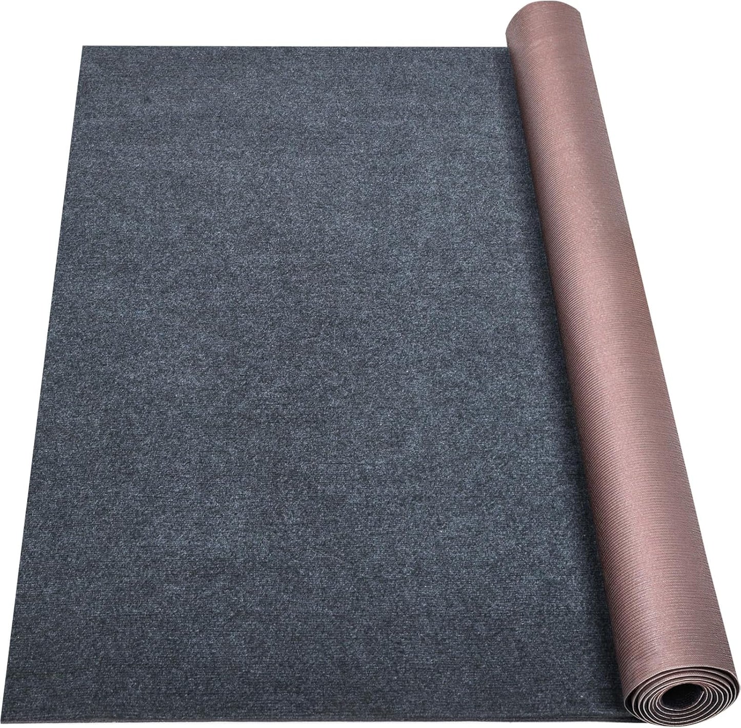 Marine Carpet,5 FT x 20 FT Dark Gray Indoor Outdoor Carpet 0.2" Thick Boat Carpet with Water-Proof TPE Backing, Non-Slide Outdoor Marine Carpet Roll for Home, Patio, Porch, Deck