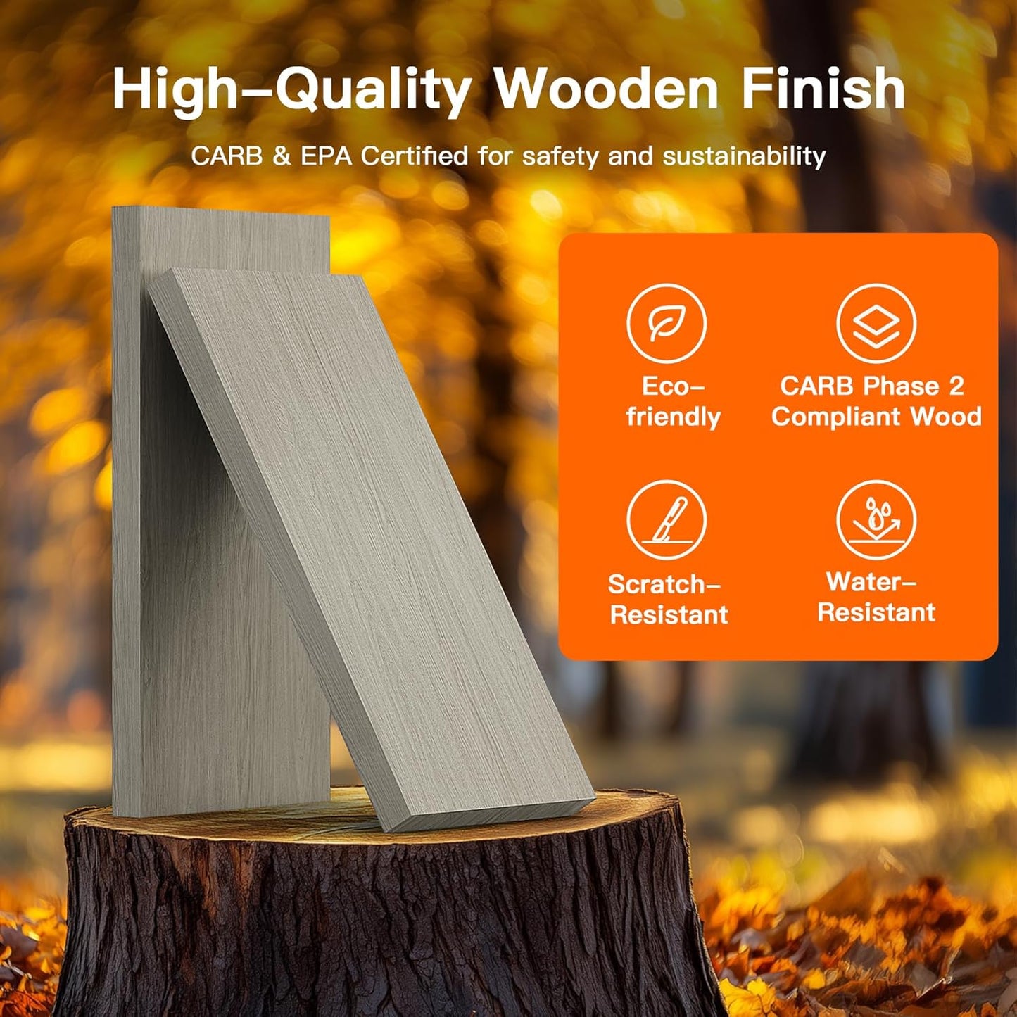 Pipishell Fluted 8 Drawers Dresser for Bedroom, 47" Wooden Drawers with Metal Handle, Dressers with Round Edge Design, Closet Clothes Storage Organizer for Bedroom, Hallway, Grey