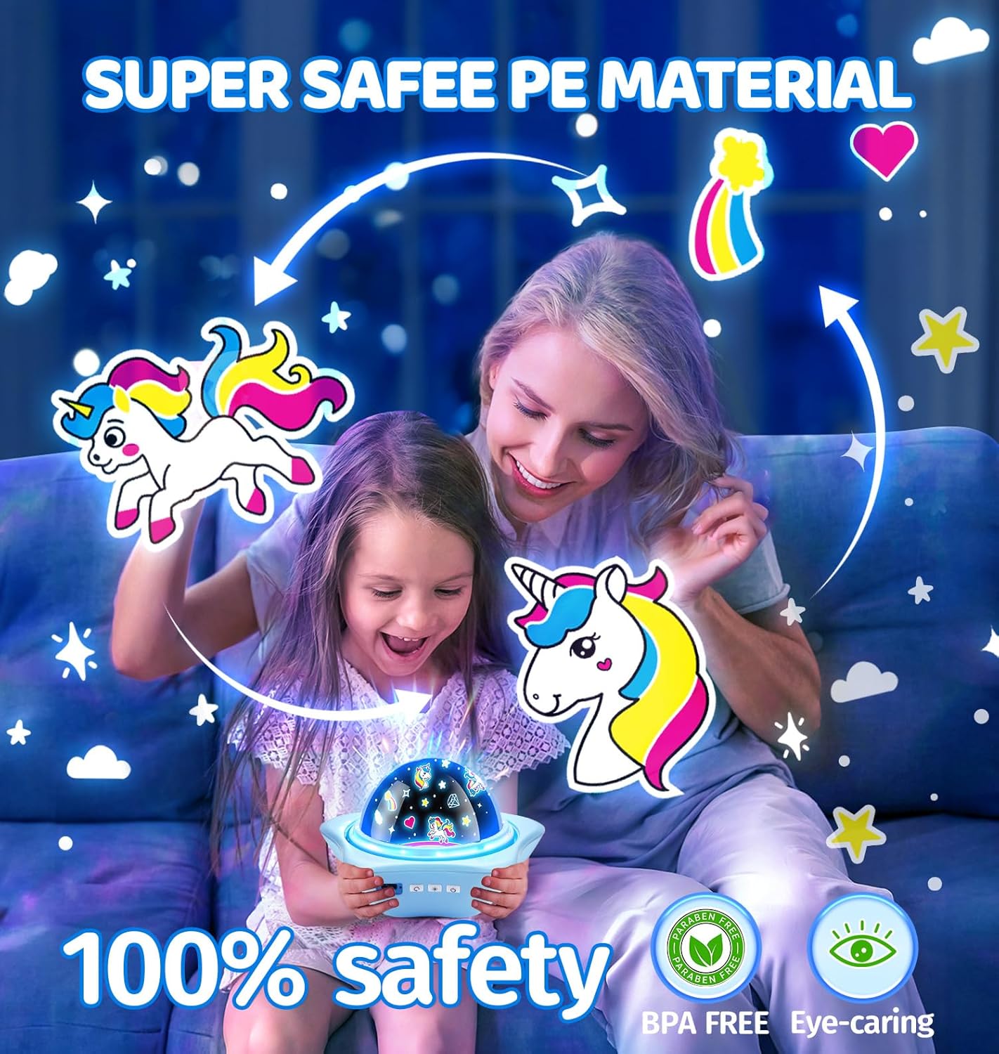 Onefire Star Projector Light Up Toys, Glow In The Dark Stars for Ceiling Projection Kids Toys,Dimmable Night Light Projector for Kids Room,Remote Dinosaur Toys for Boys,Dinosaur Gifts for Toddler Toys