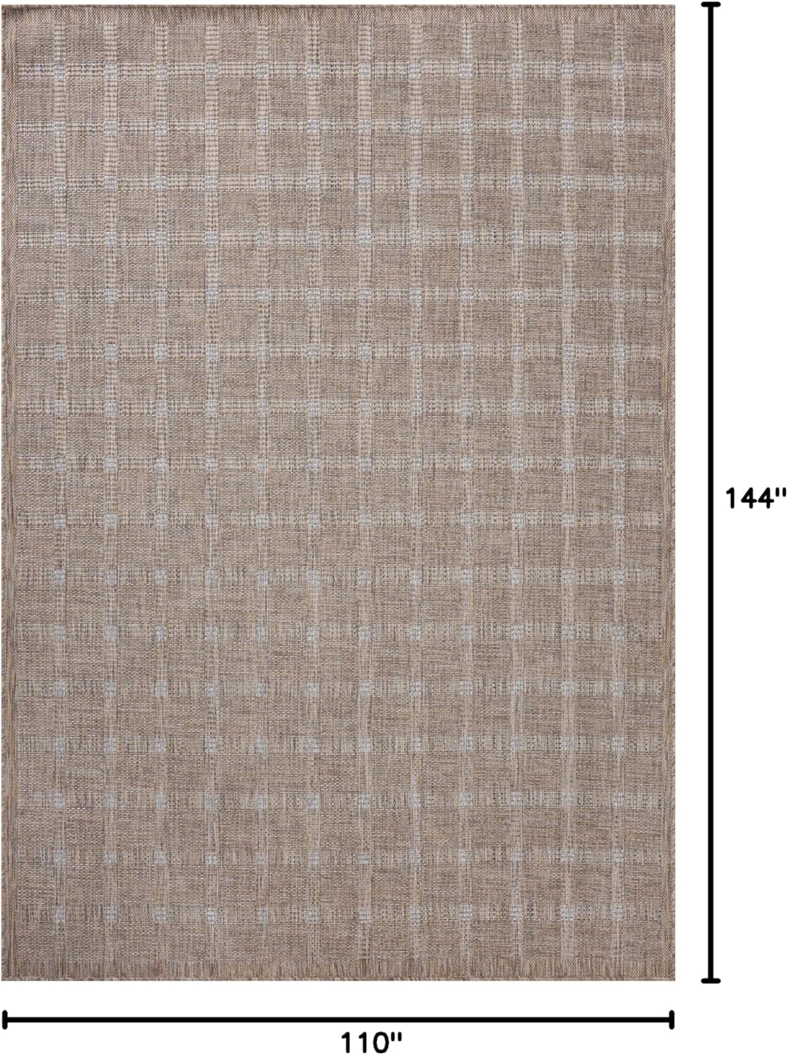 Loloi Amber Lewis Topanga Collection TOP-01 Natural/Bone 9'-2" x 12'-0" Indoor/Outdoor Area Rug