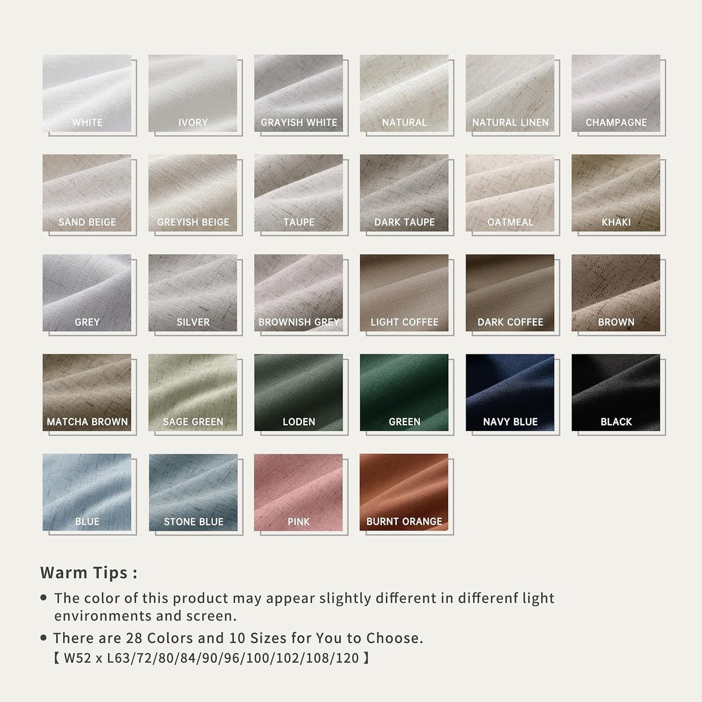 100 Inch Black Out Curtains 2 Panels Set Back Tab Thermal Insulated Natural Linen Textured Blackout Curtains Noise Reducing Cream Colored Neutral Living Room Darkening Window Drapes Pleated 52x100