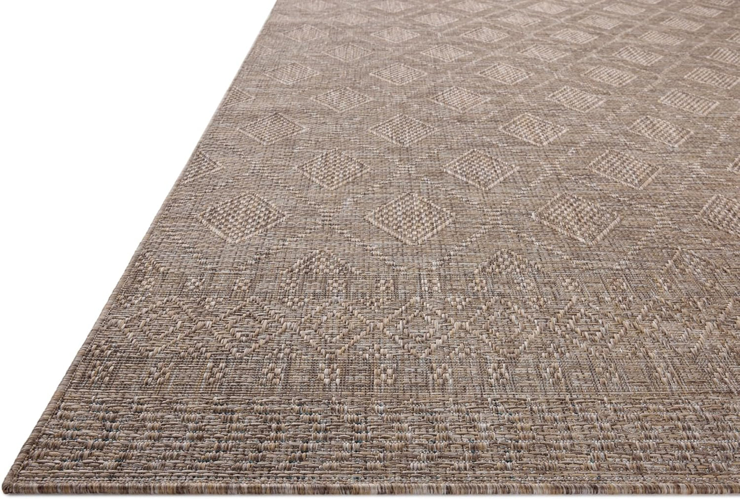Loloi Amber Lewis Topanga Collection TOP-06 Natural/Mist 6'-7" x 9'-4" Indoor/Outdoor Area Rug
